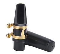 Sax Tooth Pad, Standard Sizes Easy Installation Saxophone Mouthpiece Fine Processing with Metal Buckle for Wind Instruments(black)