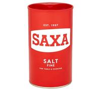 Saxa Fine Table Salt For Table & Cooking, 750 g Drum (Pack of 12)