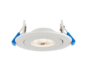 Saxby 103029 Shield360 4CCT Tri Wattage IP44 8W Matt white paint 8W LED module (SMD 2835 CCT) CCT