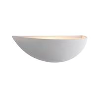 Saxby 10401 White 40W Non-Dimmable Mini crescent Wall Light