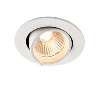Saxby 108288 Axial CCT 10.5W Round 10.5W Matt white paint & clear pc 10.5W LED module (COB) CCT