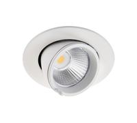 Saxby 108289 Axial CCT 15W Round 15W Matt white paint & clear pc 15W LED module (COB) CCT