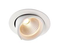 Saxby 108290 Axial CCT 30W Round 30W Matt white paint & clear pc 30W LED module (COB) CCT