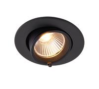 Saxby 108291 Axial CCT 10.5W Round 10.5W Matt black paint & clear pc 10.5W LED module (COB) CCT
