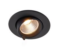 Saxby 108292 Axial CCT 15W Round 15W Matt black paint & clear pc 15W LED module (COB) CCT