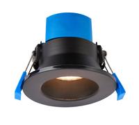 Saxby 112542 ShieldPRO Anti Glare 4CCT IP65 7W Matt black paint & clear acrylic 7W LED module (SMD 2835 CCT) CCT