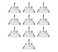 Saxby 113639 ShieldECO 3CCT 10 Pack IP65 5W Matt white paint & clear acrylic 5W LED module (SMD 2835 CCT) CCT