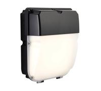 Saxby 114569 Lucca CCT standard IP65 30W Opal & matt black textured pc 30W LED module (SMD 2835 CCT) CCT