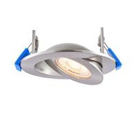 Saxby 119101 Shield360 CCT Tri Wattage 4W/6W/8W IP44 LED Adjustable Fir Downlight 2700K/3000K/4000K/6000K - Satin Nickel