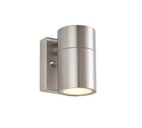 Saxby 121026 Scope GU10 IP65 Fixed Single Wall Light - Stainless Steel (Lamp Not Included)