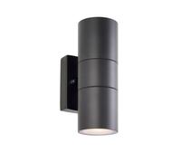 Saxby 121028 Scope GU10 IP65 Aluminium Fixed Up/Down Wall Light - Matt Black (Lamp Not Included)