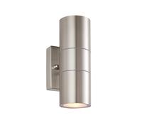 Saxby 121028 Scope GU10 IP65 Fixed Up/Down Wall Light - Stainless Steel (Lamp Not Included)