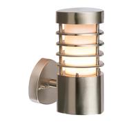 Saxby Bliss 9.2W Brushed Stainless Steel Outdoor Garden IP44 LED Wall Light