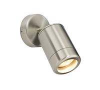 Saxby 14017 Atlantis Stainless Steel IP65 35W GU10 Dimmable Wall Light