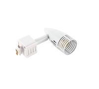 Saxby 3TH139W Conor track head 50W Gloss white paint & white pc 50W GU10 reflector (Required)