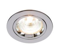 Saxby 52329 Cast Chrome IP20 50W 70mm GU10 Dimmable Downlight