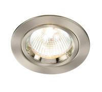 Saxby 52330 Cast Satin Nickel IP20 50W 70mm GU10 Dimmable Downlight