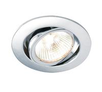 Saxby 52332 Cast Chrome IP20 50W 80mm GU10 Adjustable Dimmable Downlight