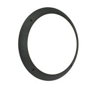 Saxby 55689 Seran Matt Black IP65 12W 1000lm 6000K LED Bulkhead