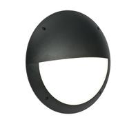Saxby 55690 Seran Matt Black IP65 12W 800lm 6000K LED Bulkhead