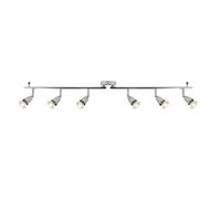Saxby Amalfi 50W 6 Light Chrome Plated Decorative Commercial Domestic Adjustable Spotlight Bar