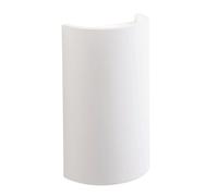 Saxby Crescent 2W White Plaster Modern Decorative Curved Interior LED Wall Light