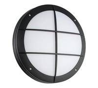 Saxby 61650 Luik Grill Bulkhead, Casing Only, Matt Black Textured