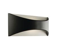 Netlighting Vulcan Integrated Led 1 Light Outdoor Up Down Wall Light Textured Ma