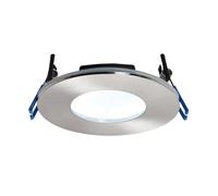 Saxby 69884 OrbitalPLUS Satin Nickel IP65 9W 460lm 5000K 97mm Dimmable Fire Rated Downlight
