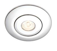 Saxby 70418 Converse Chrome IP20 50W GU10 Dimmable Recessed Downlight