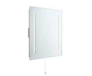 Saxby 72360 Glimpse Silver IP44 2x4W 240lm 4000K Non-Dimmable Mirror Light