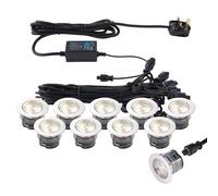 Saxby 73349 IkonPRO CCT Stainless Steel IP67 10x0.75W 410lm 3000K/4000K LED Decking Lights