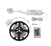 Saxby Flexline 24W Colour Changing RGB 5 Meter Energy Efficient Indoor Kitchen Cabinet Flexible LED Tape Strip Light