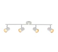 Saxby 73686 Arezzo White IP20 4x7W GU10 Adjustable Dimmable Bar Spotlight