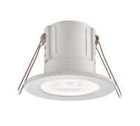 Saxby 74708 ShieldECO White IP65 8.5W 820lm 4000K 57mm Dimmable Fire Rated Downlight