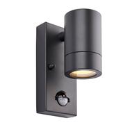 Saxby Palin PIR Outdoor Down Wall Lamp Anthracite Grey IP44