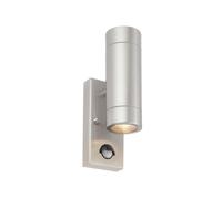 Saxby 75430 Palin PIR Stainless Steel IP44 7W GU10 Wall Light