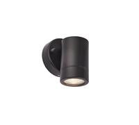 Saxby 75434 Palin Black IP44 7W GU10 Dimmable Wall Light