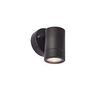 Saxby 75434 Palin Matt Black Stainless Steel Outdoor IP44 Wall Light