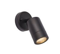 Saxby 75436 Palin Black IP44 7W GU10 Adjustable Dimmable Wall Light