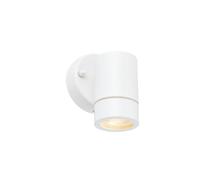 Saxby 75441 Palin Gloss White Stainless Steel Outdoor IP44 Wall Light