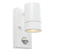Saxby 75442 Palin PIR White IP44 7W GU10 Non-Dimmable Wall Light