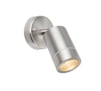 Saxby 75448 Palin Brushed Stainless Steel Outdoor IP44 Adjustable Wall Light