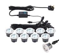 Saxby 76617 IkonPRO CCT Stainless Steel IP67 10x0.75W 410lm 6500/20000K LED Decking Lights