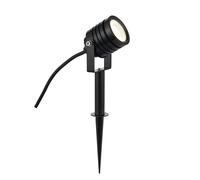 Saxby 78636 Luminatra Black IP65 4W 300lm 4000K LED Spike Spotlight