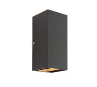 Saxby 79196 Glover Matt Black IP44 Outdoor Cool White LED Wall Light