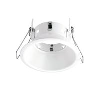 Saxby 80247 Speculo anti-glare IP65 50W Matt white paint & clear glass 50W GU10 reflector (Required)