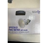 Saxby 80247 Speculo Fire Rated White IP65 Bathroom GU10 LED Anti Glare Downlight(Pack of 6)