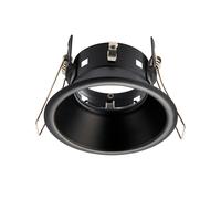 Saxby 80248 Speculo anti-glare IP65 50W Matt black paint & clear glass 50W GU10 reflector (Required)