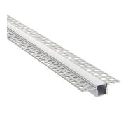 Saxby 80500 Rigel Plaster-in 2m Aluminium Profile/Extrusion Silver Silver anodised & opal pc